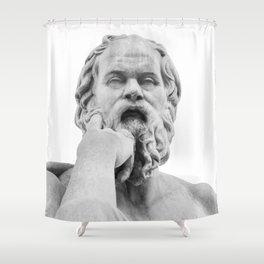 Socrates Marble Statue #1 #wall #art #society6 Shower Curtain