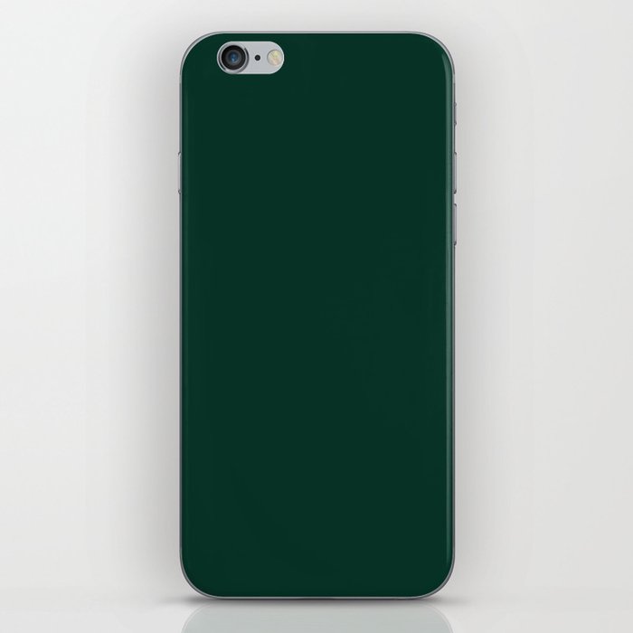 Minimal Plain Emerald Green Aesthetic Color Tone iPhone Skin
