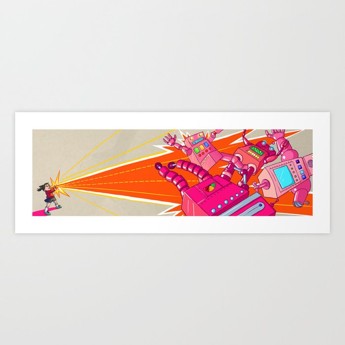 Yoshimi Battles the Pink Robots Art Print