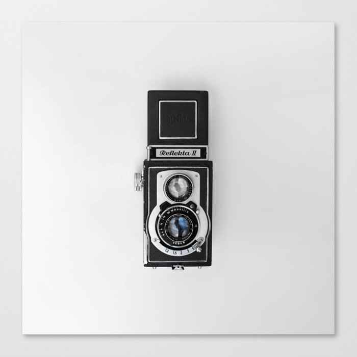 Retro old school camera iphone case Canvas Print
