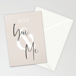 Just You & Me Stationery Cards