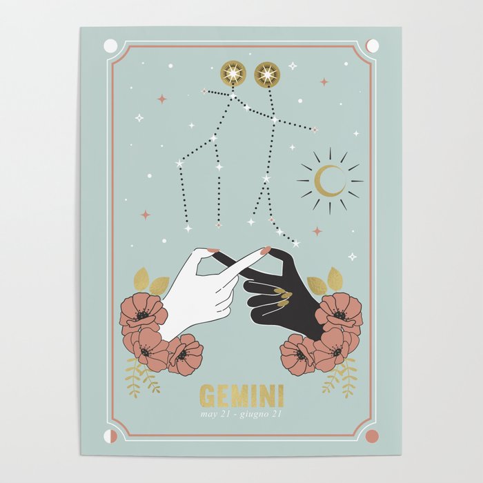 Gemini Zodiac Series Poster