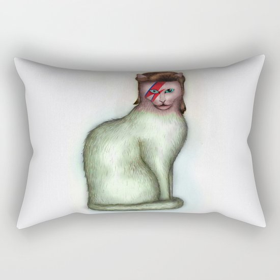 Cat Bowie Rectangular Pillow
