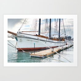 Empire Sandy Sailing Ship at Lake Ontario Waterfront Toronto Art Print