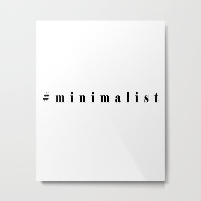 #minimalist Metal Print