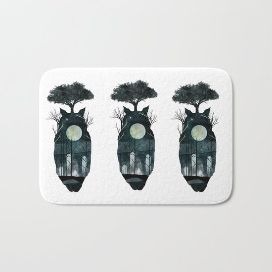 March of the Forest Spirits Bath Mat