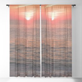 Sunrise Rays Sheer Curtain