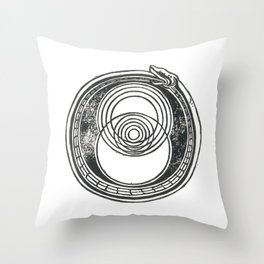 Space-Time Atom Throw Pillow