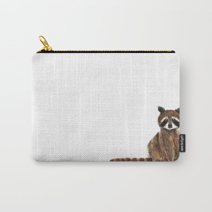 baby raccoon watercolor Carry-All Pouch