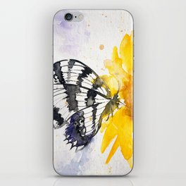 Butterfly and Sunflower iPhone Skin
