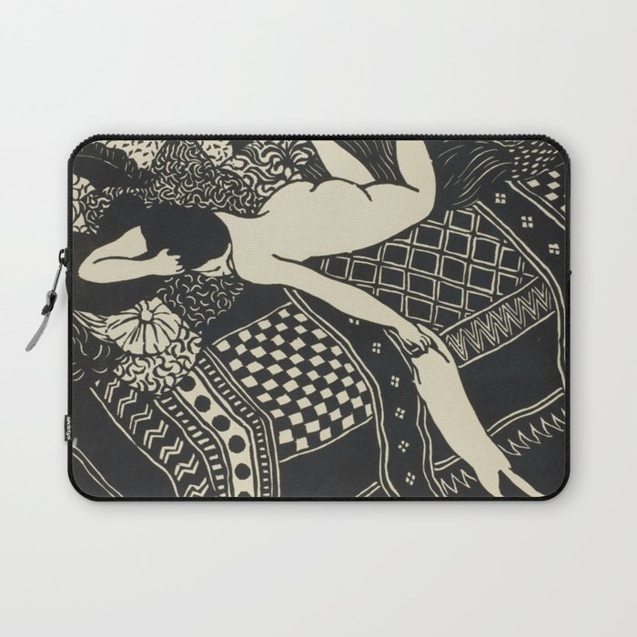Woman With Cat Laptop Sleeve