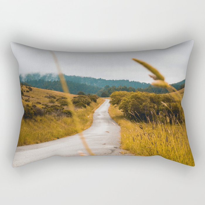 The Roadside Path (Color) Rectangular Pillow