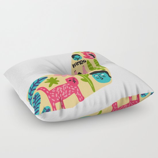 Tattoo Arm Floor Pillow by Regina Rivas Bigorda Society6