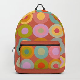 Venetian glass circle abstract Backpack