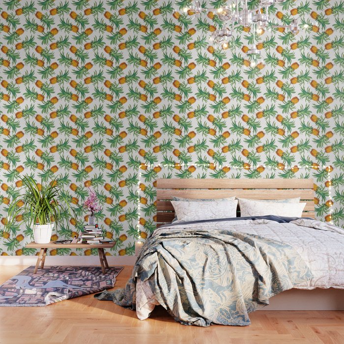 Pineapple pattern Wallpaper
