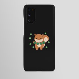 Squirrel With Shamrocks Cute Animals For Luck Android Case