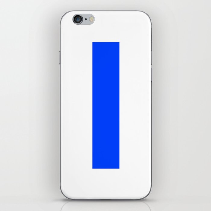 Letter I (Blue & White) iPhone Skin