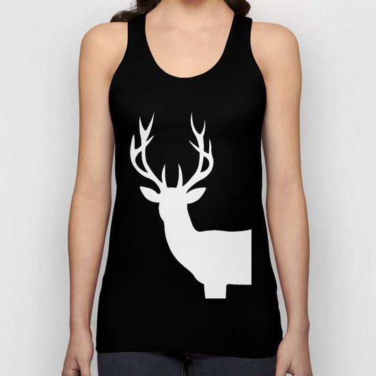 The White Deer Unisex Tank Top
