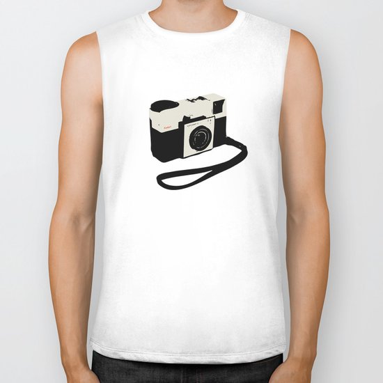 ivory kodak instamatic camera Biker Tank