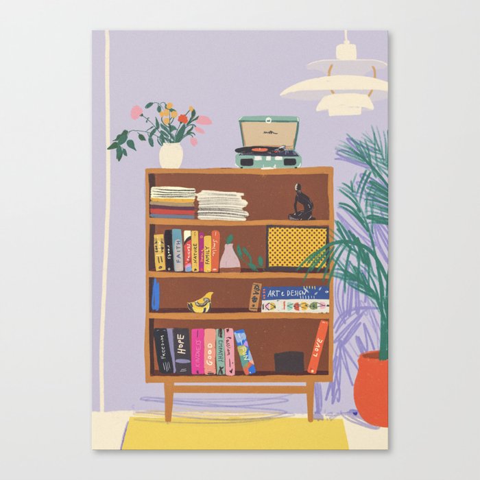 My library Canvas Print