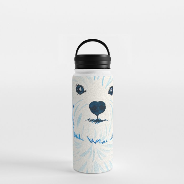 Galaxy Maltese Dog Water Bottle