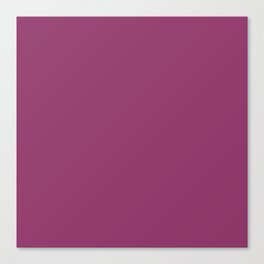 Baton Rouge deep magenta solid color modern abstract pattern  Canvas Print