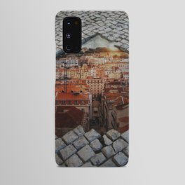 Lisbon cobblestone surreal Android Case