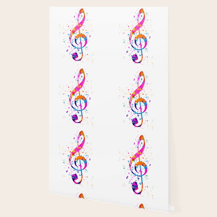 Treble Clef Wallpaper By Zuzis Society6