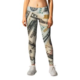 Dollar bill money pattern Leggings