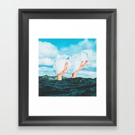 Thief of clouds Framed Art Print