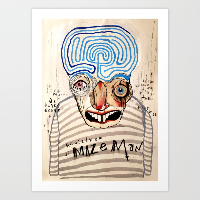 Maze Man Art Print
