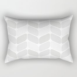 Vintage Diagonal Rectangles Light Gray Silver Rectangular Pillow