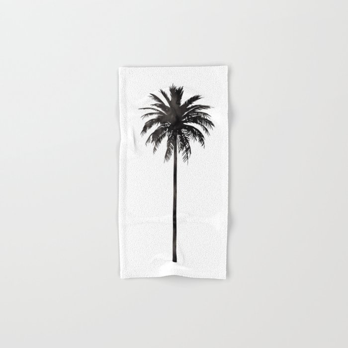Watercolor Palm Tree Hand Bath Towel by Rose Print Shop Society6