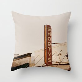 Shorty's Storefront Throw Pillow