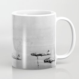 US Air Force Planes Dropping Bombs Over Germany - 1945 Coffee Mug