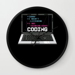 Coding Programmer Gift Medical Computer Developer Wall Clock