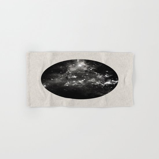 God's Window - Black And White Space Painting Hand & Bath Towel
