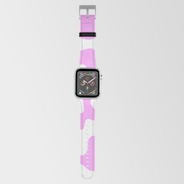 Abstract colorful print, acrylic fluid art imitation Apple Watch Band