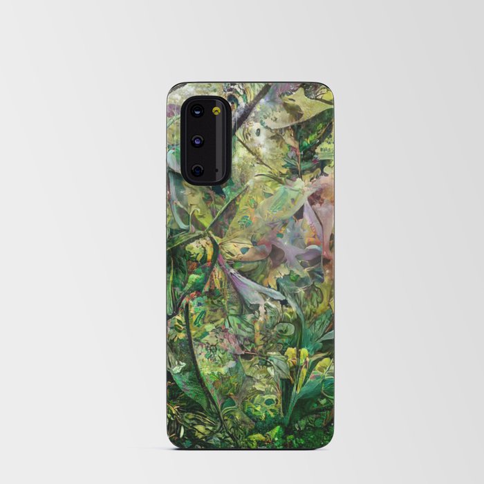 Abstract Floral  Android Card Case