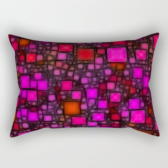 Post It Pink Glow Rectangular Pillow
