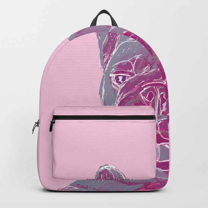 pink frenchie Backpack