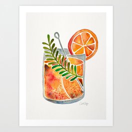 Blood Orange Tequila Sunrise Art Print