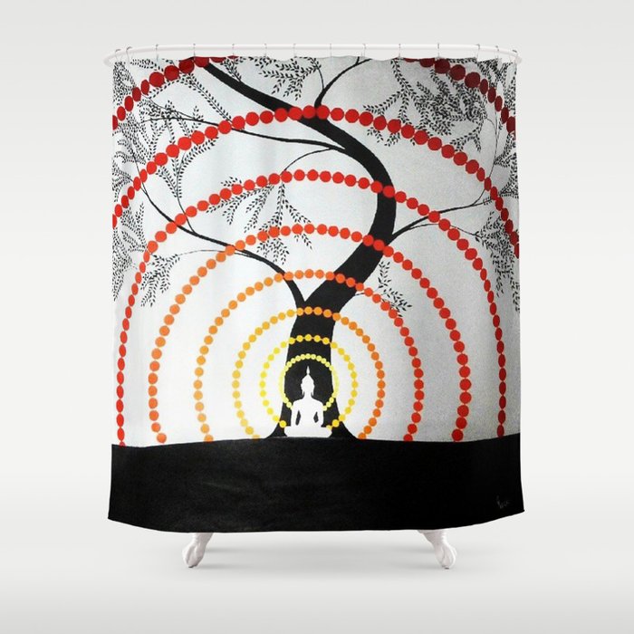 Waves of Peace Shower Curtain