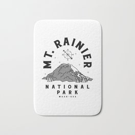 Mt. Rainier National Park Crosshatch Bath Mat