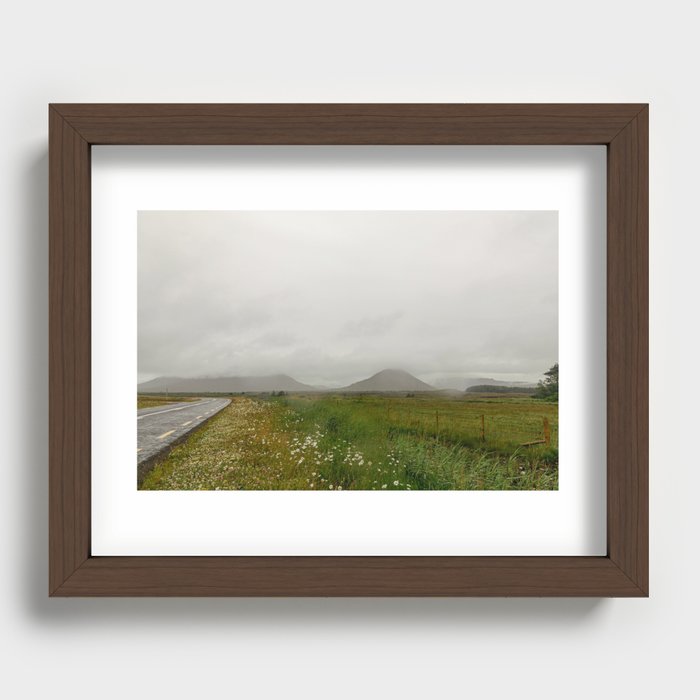 Beauty on the Side of the Road in Ireland Recessed Framed Print