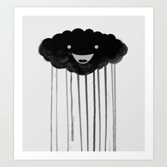 dark cloud Art Print