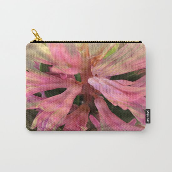 In The Pink Hyancinth Abstract Carry-All Pouch