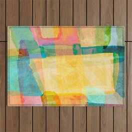 Imbrication Abstract Outdoor Rug