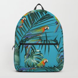 Parrots in the Tropical Jungle #2 #tropical #decor #art #society6 Backpack