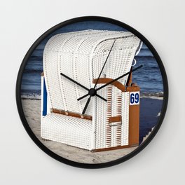 BEACH CHAIR No.69 - Baltic Sea - Isle Ruegen Wall Clock